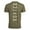 Military Heather, variant on Adult Male Cartridge Contrast Short Sleeve T-Shirt, Color: Military Heather, Size: 2XL
