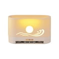 thumbnail image 2 of ​Flame Humidifier with LED Night Light & Aromatherapy - USB-Powered Mist Diffuser for Home - Remote Control, 250ml Tank, Auto Shut-Off (7.2"x4.5", Blue Flame Effect)​​ white, 2 of 9