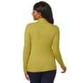 thumbnail image 3 of Jessica London Women's Plus Size Ribbed Cotton Turtleneck Sweater, 3 of 4