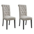 thumbnail image 3 of Newboti Furniture Beige and Grey Tufted Back Side Chairs (Set of 2) 57051, 3 of 6