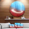 thumbnail image 1 of Designart - Curved Road in Autumn Forest' Circle Landscape Circle Metal Wall Art, 1 of 4