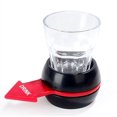 thumbnail image 1 of Juego de beber Spin The Shot, girador de tragos de cerveza, giro de botella con vaso de chupito para divertido juego de beber en fiestas, juego de beber, negro, flecha roja, 1 of 5