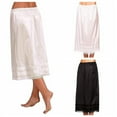 thumbnail image 4 of Women Half Slip Anti Static Long Skirt Underskirt Petticoat Extender Soild Color, 4 of 10