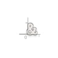 thumbnail image 2 of 925 Sterling Silver E-coated Ampersand And And Symbol Slide Charm 7.3mm long 2.81mm Thick Pendant Necklace for Women, 2 of 2