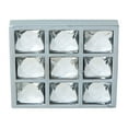 thumbnail image 2 of Utopia Alley 10pcs Gleam Grid 9 Crystal Cabinet Ring Pull Knob - Decorative Cabinet Drop Pull Knobs- Vintage Cabinet Hardware with Hand Finished Polished Chrome - Metal Drawer Pull Knobs 1.5", 2 of 6