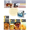 thumbnail image 3 of Stainless Steel Whiskey Stones Ice Cubes Reusable for Whiskey, Vodka, Liqueurs, Wine, Beverage Juice or Soda, Pack of 2, 3 of 5