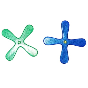 Mutmorningal 2Pcs Four Leaves Boomerang Outdoor Maneuver Kids Flying Toy (Random Color)
