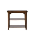 thumbnail image 2 of Aspen Skies Medium Brown Wood Chair Side Table, 2 of 7