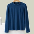 thumbnail image 2 of Yuyuzo Hauts de Pyjama pour Femmes Doublés en Molleton Col Roulé Couche de Base sous-Vêtements Thermiques en Molleton, 2 of 4
