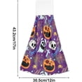 thumbnail image 3 of SKYSONIC 2 PCS Hanging Hand Towels,Halloween Hand Dry Towels for Kitchen & Bathroom,Hanging Towel Set with Hanging Loop, 12"x17", 3 of 6
