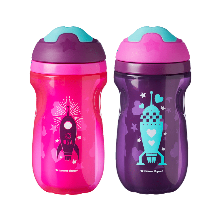 Tommee Tippee Insulated Sippee Toddler Sippy Cup 2 Pack, 12 month+