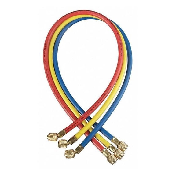 Yellow Jacket Charging/Vacuum Hose,72 In,Yellow Only 21072