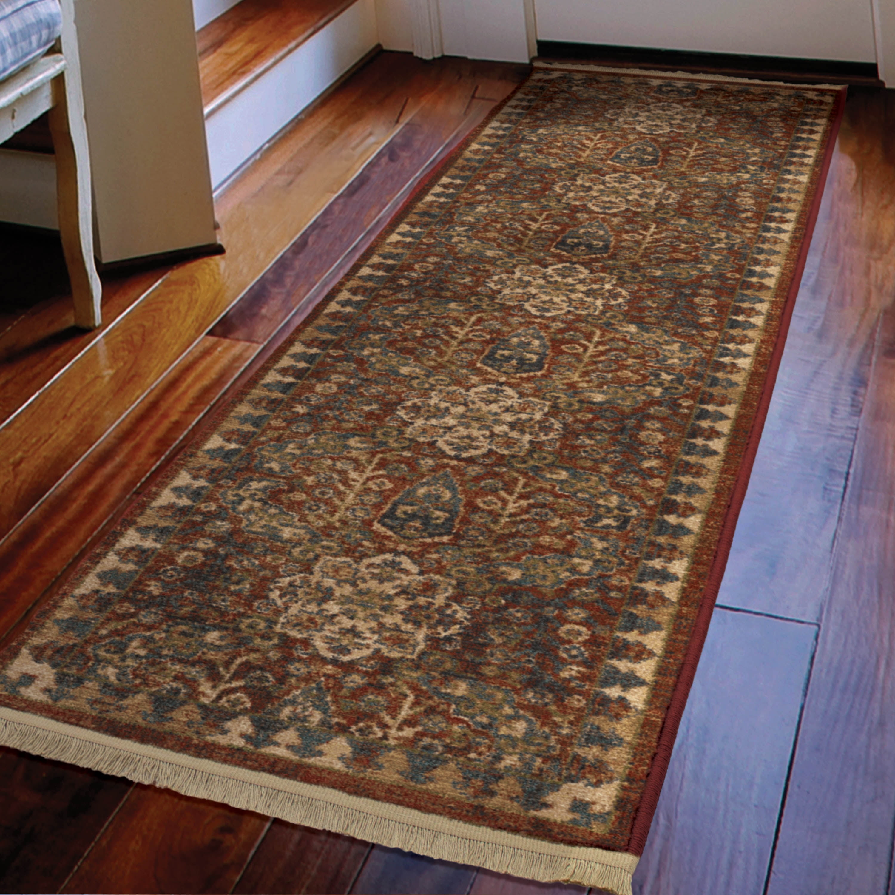 Orian Rugs Voyage Bombay Claret Area Rug or Runner