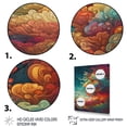 thumbnail image 3 of Designart "Rainbow Colored Waves In The Sky III" Landscape Modern Wall Decor, 3 of 5