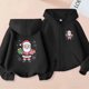 thumbnail image 1 of Sudadera deportiva informal con estampado degradado para niños y niñas, cuello redondo, manga larga, poliéster, 1 of 6