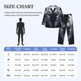 thumbnail image 4 of Balery Elegant Feathered Floral Wings Pijama para Hombre de Dos Piezas con Manga Larga, Conjunto de Dormir y Descanso Suave con Bolsillos-X-Large, 4 of 7