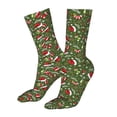 thumbnail image 5 of KLL Christmas Hat sock Print Womens Crew Socks Athletic Middle Tube Long Socks Novelty Socks Gifts For Men, 5 of 7