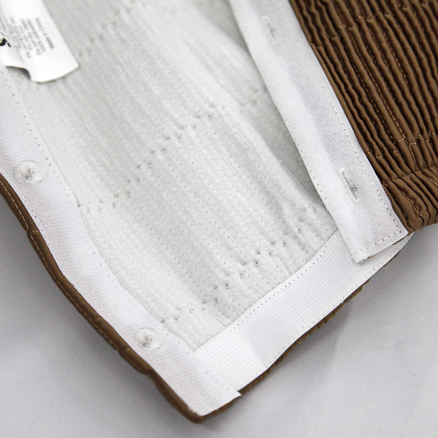 Marquess Box Spring Cover-Wrap Around Elastic.Vertical Stripe Pattern Bed Skirt Alternative.15"Drop Length Mocha King