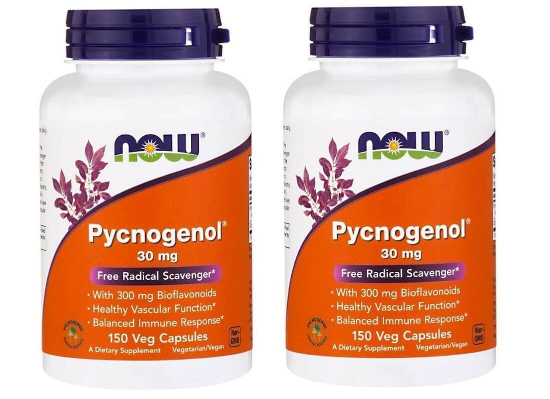 Now Foods Pycnogenol, 30 mg, 150 Veg Capsules 2 Packs
