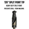 thumbnail image 2 of 25/32" Reduced Shank HSS Black & Gold KFD Drill Bit, 1/2" Shank, 3-Flat Shank, Pack of 1, 2 of 3
