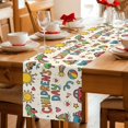 thumbnail image 5 of Colorful Children's Day Table Runner 90 Inches, Car Tree Stars Modern Abstract Art Bed Runner Dresser Scarves Tabletop for Indoor Outdoor Parties/Ceremony/Banquet, 13" x 90", 5 of 9
