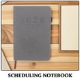 thumbnail image 3 of CRAFTHROU Appointment Book 2026 Professional Elegant Design With Grey Pu And Paper For Personal Use 1Set, 3 of 6