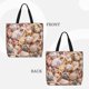 thumbnail image 2 of Disketp Colorful Seashells Bolsa Tote de Lona para Mujer, Bolso de Hombro y Cruzado con Cierre de Cremallera, 2 of 7