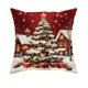 thumbnail image 2 of Fundas de almohada navideñas de 45x45 cm (17,7x17,7 pulgadas), fundas decorativas con tela suave y cremallera oculta para decoración del hogar. Funda de almohada de algodón., 2 of 6
