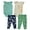 Sweet Little One, variant on Baby Girls 4 Piece Short Sleeve Bodysuit & Legging Set (Tropical, 12M)