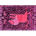 thumbnail image 1 of Ahgly Company Indoor Rectangle Animal Pink Traditional Area Rugs, 2' x 5', 1 of 4