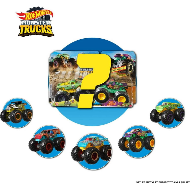 Hot Wheels Monster Trucks Demolition Doubles Race Play Set, 2 Toy