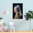thumbnail image 4 of Johannes Vermeer Print Painting The Girl with A Pearl Earring Home Decor Poster Wall Art Hanging Picture Print Bedroom Decorative Painting Posters Room Aesthetic 12x18inch(30x45cm), 4 of 6