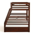 thumbnail image 4 of Furniture of America Luke Wood Bunk Bed with Drawers, Twin/Full, Walnut, 4 of 9