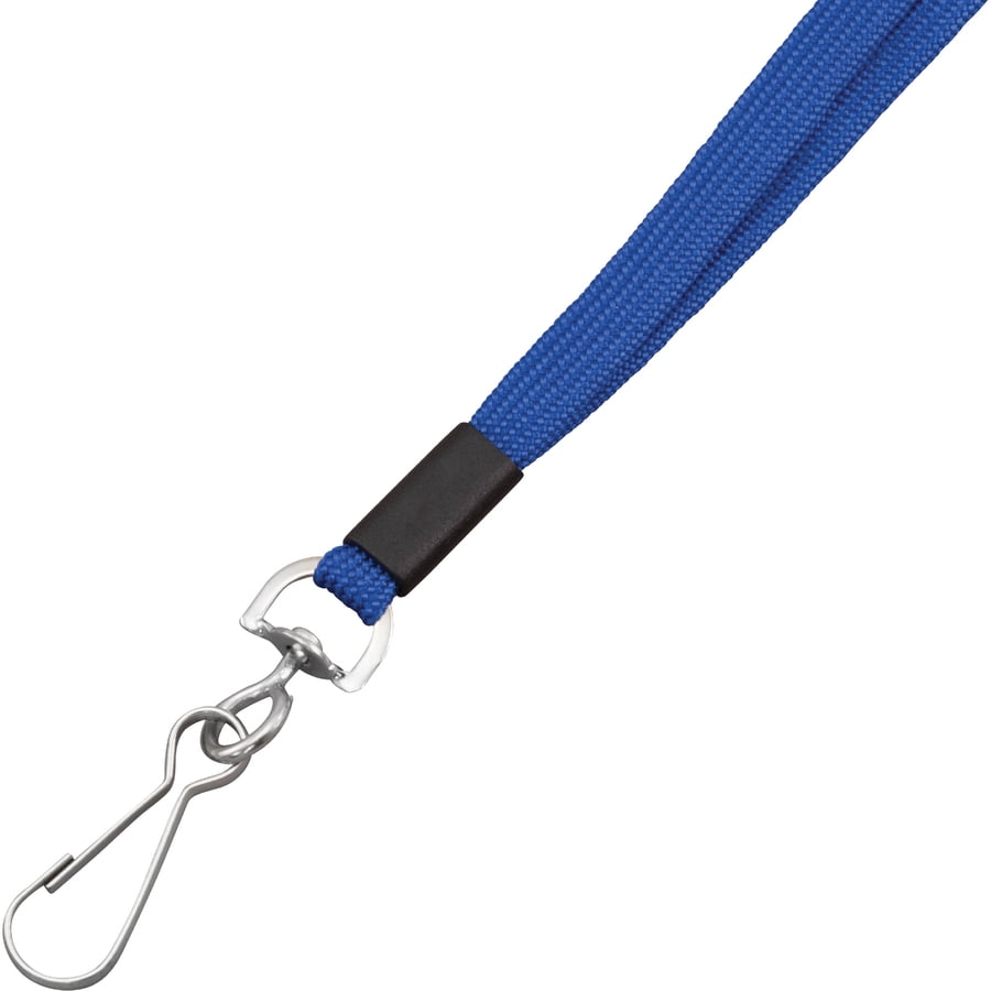 Advantus, AVT97130, Metal Clasp Flat Breakaway Lanyard, 24 / Box, Blue