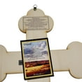 thumbnail image 4 of Tierra Santa Ltd. Wall Wood Cross Vintage Jerusalem Gemstones Antique Style Decor 13", 4 of 6