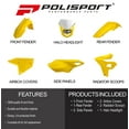 thumbnail image 2 of Polisport Motocross (MX) Restyling Kit for Suzuki DR-Z400 (2000-24) Dirt Bike – OEM Quality, Durable, Flexible & Perfect Fit – Yellow/White, 2 of 9