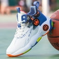 thumbnail image 6 of NOKIO Basketball Shoes for Men Comfortable High-Top Outdoor Indoor Sneaker Trendy Casual Sports Shoes Non-S𝗅ip 𝖫a𝖼e Up Athlet𝗂c Shoes Lightweight Breathable Running Shoes for Back to College, 6 of 7