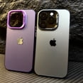 thumbnail image 4 of Funda Rígida Mate De Lujo A Prueba De Golpes Compatible Con iPhone 14 13 12 11 Pro Max Trasera Acrílica, 4 of 4