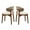 2pcs, variant on Wooden Dining Chairs Farmhouse Kitchen Chairs with Padded Seat and Wood Frame,Armless Side Chairs Mid-century Dining Room Chair with Curved Back