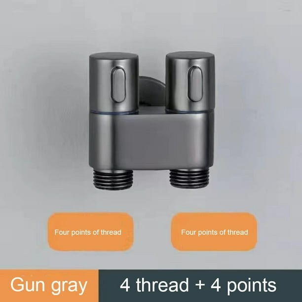 Lierteer G1/2 1 in two out double control washing machine faucet