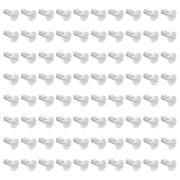 SEWOART 200Pcs White Thread Oval Screws for Outlet Cover Plates with Uniform Paint