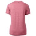thumbnail image 3 of Women's Cutter & Buck  Heather Red Birmingham Barons Forge DryTec Heathered Stretch Blade Top, 3 of 3