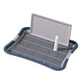 thumbnail image 2 of koolsoo Toilette pour Chien avec Paroi de Protection en Maille Garde le Plancher Propre pour Condos Lapin Grande Bleu Foncé, 2 of 9