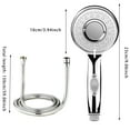 Lizheee Shower Head with High Pressure Shower Head Tape Rainfall Shower