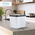 thumbnail image 4 of Home Zone Living 3 Liter White Kitchen Electric Composter Bin, with Auto- Cleaning Cycle, 4 of 9
