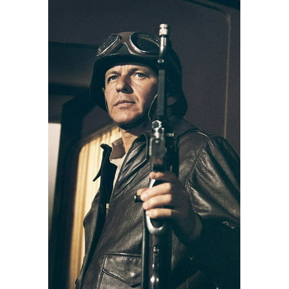 Frank Sinatra in Von Ryan's Express in leather jacket 24x36 Poster