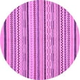 thumbnail image 1 of Ahgly Company Indoor Round Abstract Purple Modern Area Rugs, 4' Round, 1 of 4