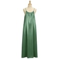 thumbnail image 5 of Taqqpue Women Nightgown Spaghetti Strap Cami Sleeveless Chemise Sleepwear Sleep Dress Solid Color Night Shirt Victorian Long Nightdress for Women, 5 of 5