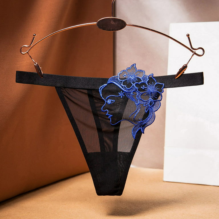 ZMHEGW Period Underwear For Women Lace Thongs Bikini G String Thong Stretch  Ladie Brief Thong Women's Panties