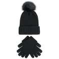 thumbnail image 1 of Knit Hat Gloves Set For Women Winter Ski Outing, 1 of 5
